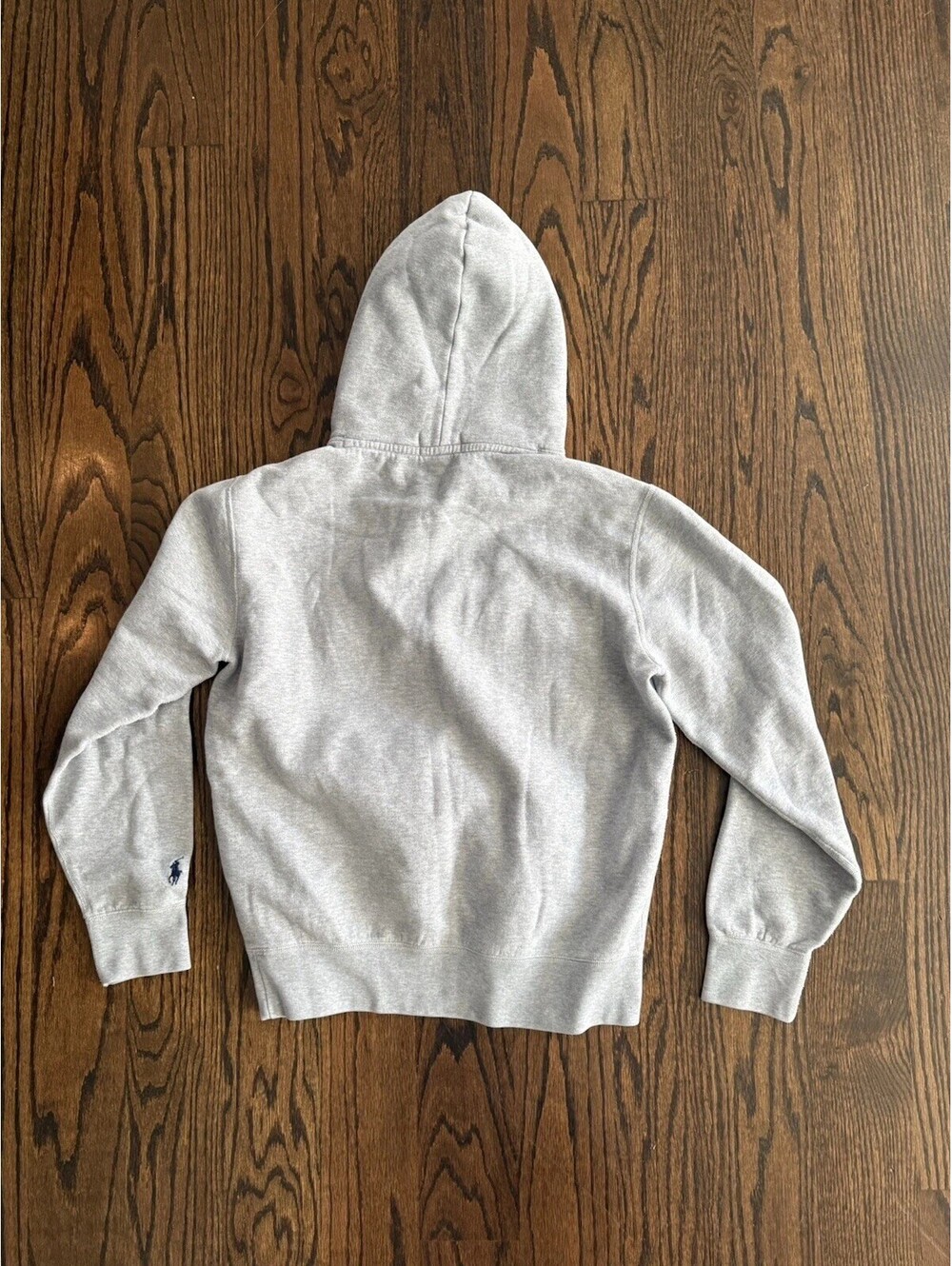 Polo Ralph Lauren Men's M Gray RL Fleece Logo Hoodie POLO Applique 67 - Picture 10 of 11